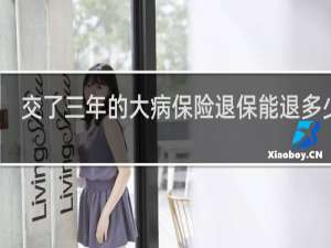 交了三年的大病保险退保能退多少钱