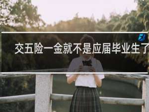 交五险一金就不是应届毕业生了吗