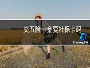 交五险一金要社保卡吗