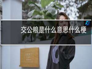 交公粮是什么意思什么梗