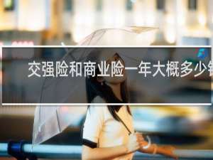交强险和商业险一年大概多少钱