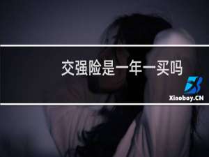 交强险是一年一买吗