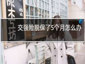 交强险脱保了5个月怎么办