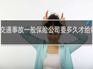 交通事故一般保险公司要多久才给赔偿款