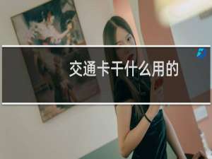 交通卡干什么用的