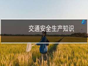 交通安全生产知识