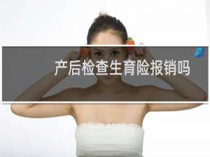 产后检查生育险报销吗