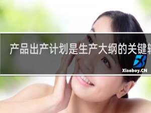 产品出产计划是生产大纲的关键输入