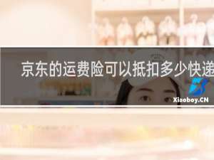 京东的运费险可以抵扣多少快递费