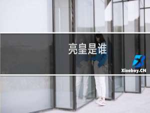 亮皇是谁 369为什么叫亮皇什么梗