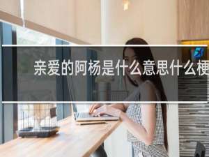亲爱的阿杨是什么意思什么梗