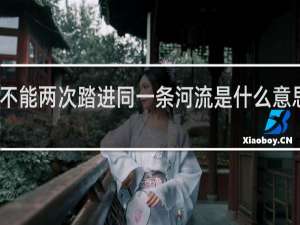 人不能两次踏进同一条河流是什么意思什么梗
