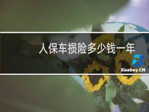 人保车损险多少钱一年