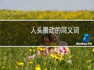 人头攒动的同义词（人头攒动，成语）