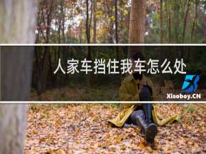 人家车挡住我车怎么处理（有车挡在我车前面怎么办）