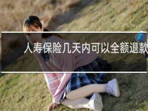 人寿保险几天内可以全额退款