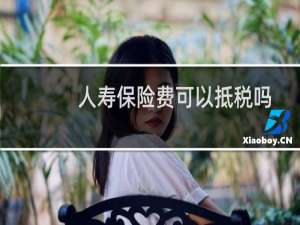 人寿保险费可以抵税吗