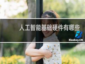 人工智能基础硬件有哪些