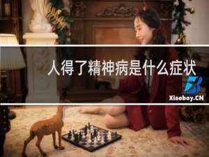 人得了精神病是什么症状
