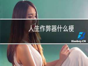人生作弊器什么梗