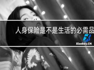 人身保险是不是生活的必需品