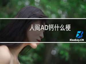 人间AD钙什么梗