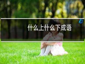 什么上什么下成语