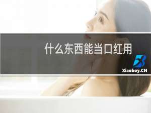 什么东西能当口红用