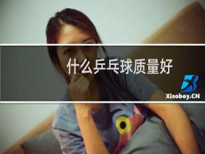 什么乒乓球质量好