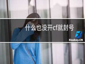 什么也没开cf就封号
