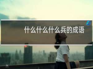 什么什么什么兵的成语