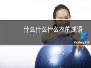 什么什么什么衣的成语