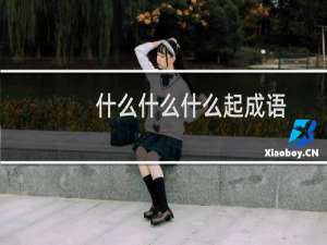 什么什么什么起成语
