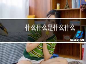 什么什么是什么什么