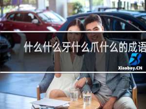 什么什么牙什么爪什么的成语