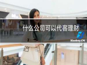 什么公司可以代客理财