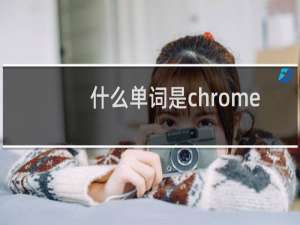 什么单词是chrome