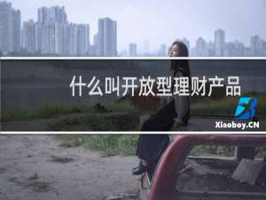 什么叫开放型理财产品