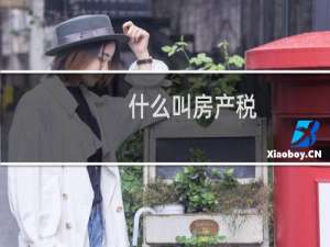 什么叫房产税