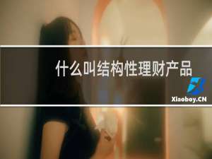 什么叫结构性理财产品