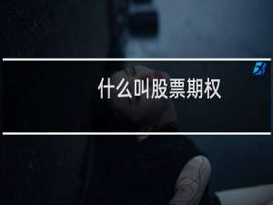 什么叫股票期权