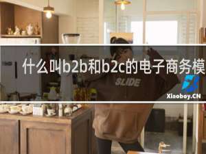 什么叫b2b和b2c的电子商务模式