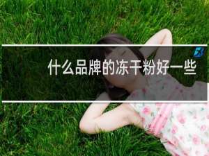什么品牌的冻干粉好一些