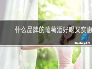 什么品牌的葡萄酒好喝又实惠