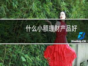 什么小额理财产品好