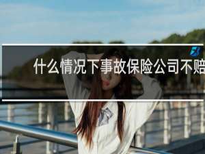 什么情况下事故保险公司不赔