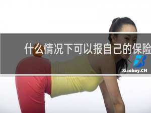 什么情况下可以报自己的保险