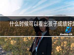 什么时候可以看出孩子成绩好坏