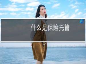 什么是保险托管