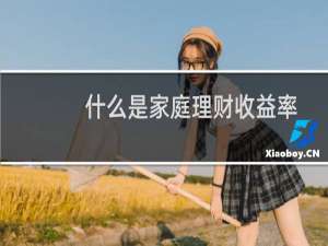 什么是家庭理财收益率